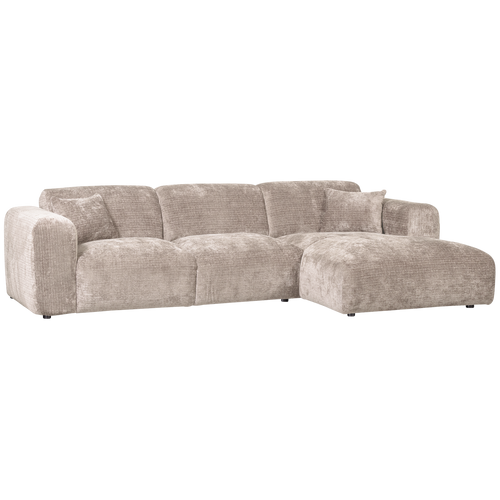 WOOOD chaise longue rechts Cloud - Chenille - Naturel - 80x280x165 cm - vtwonen shop