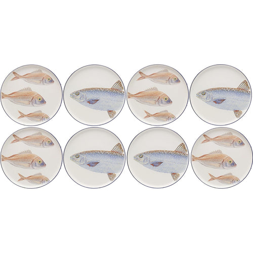Kare Design Borden vissen Ø27cm (8/set)