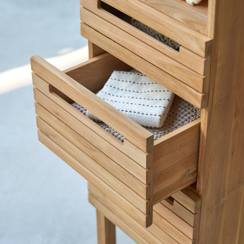 Tikamoon Massief teakhouten kolomkast - Naturel - vtwonen shop