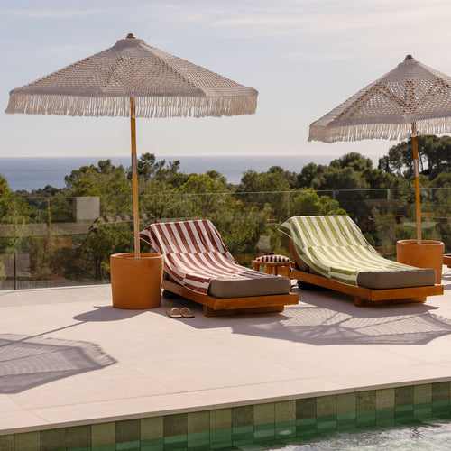 Walra - Strandlaken Salty Square - 100x180 cm - Bruin