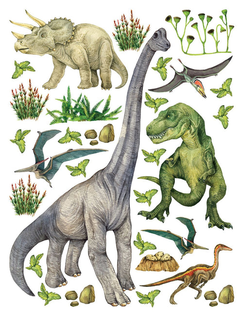 Sanders & Sanders muursticker dinosaurussen groen - 85 x 65 cm - 601355