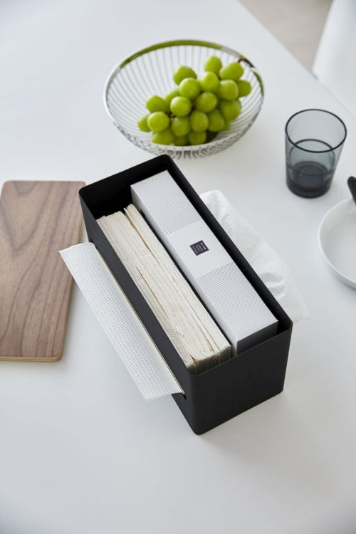 Yamazaki Tissuebox Dubbelzijdig - Rin - Bruin