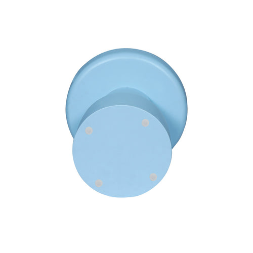 StarFurn Bijzettafel Drum - Rond Blauw Hout - 40x40x42cm