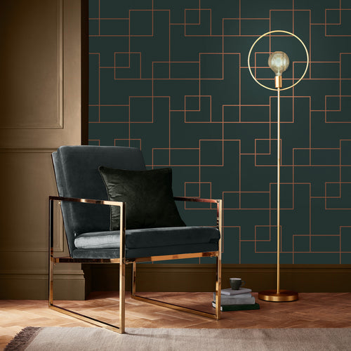 Graham & Brown Vliesbehang - Primo Blauwgroen