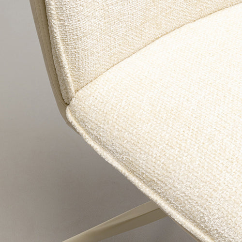 Kare Design Draaistoel Hilla creme - vtwonen shop