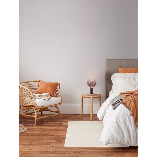 Nova Luce NOSTOS Bolvormige tafellamp in bruin, goud en mat wit, dimbaar met touchbediening, LED 3W 341lm 3000K