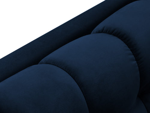 Cosmopolitan Design rechter chaise longue Bali flueel, koningsblauw - 185x102x75cm