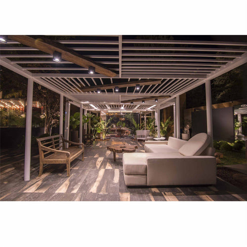 Faro Tami - LED Outdoor Opbouw Plafondlamp Donkergrijs IP54