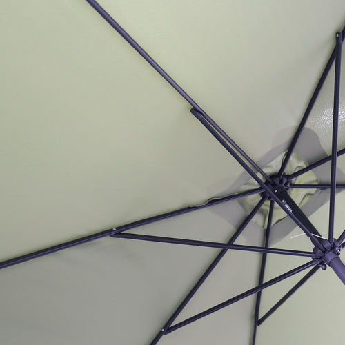 Garden Impressions stokparasol Lotus olijf 250x250 cm met Eureka voet en hoes