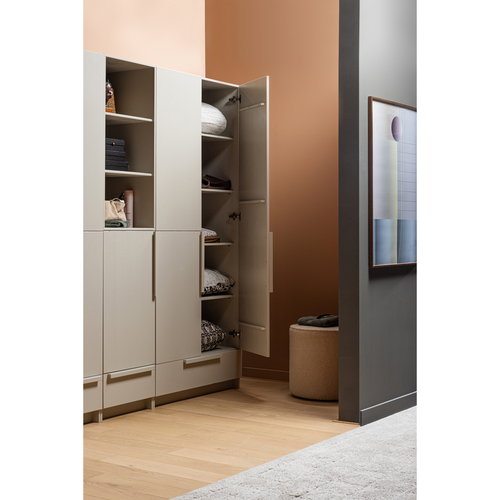 WOOOD 1-deurs kast splitdeur Pure - Grenen - Dust - 215x48x60 - vtwonen shop