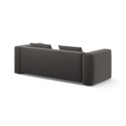 Cosmopolitan Design - Slaapbank met opbergdoos Verona 3-zits, flueel warm grijs - 98x252x85cm