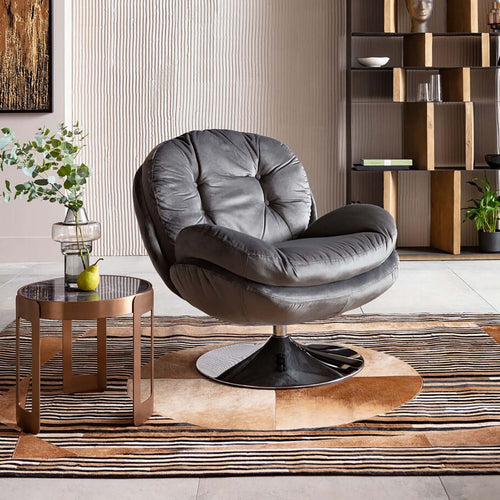 Kare Design Draaifauteuil Cosy grijs - vtwonen shop