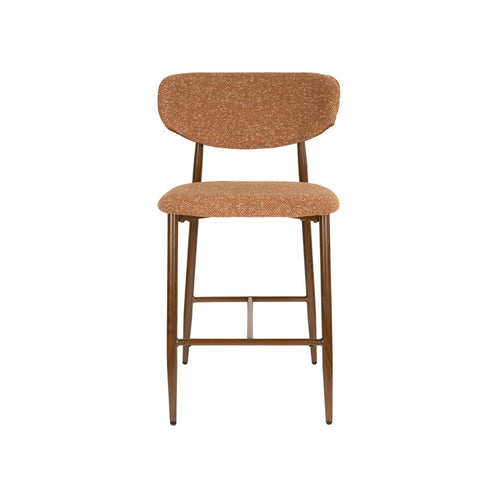 Housecraft Living Noor Barkrukken rugleuning 66 cm Terracotta - Set van 2