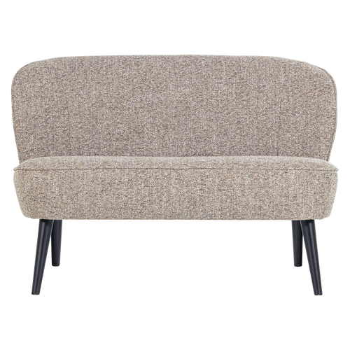 WOOOD bankje Sara - Geweven Stof - Naturel Melange - 73x110x72