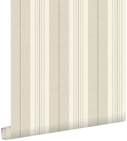 ESTAhome behang strepen bruin - 53 cm x 10.05 m - 127622