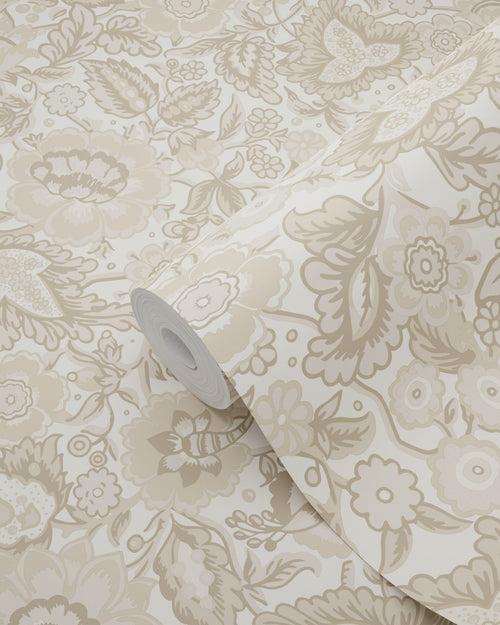 ESTAhome behang vintage bloemen beige en bruin - 50 x 900 cm - 132238