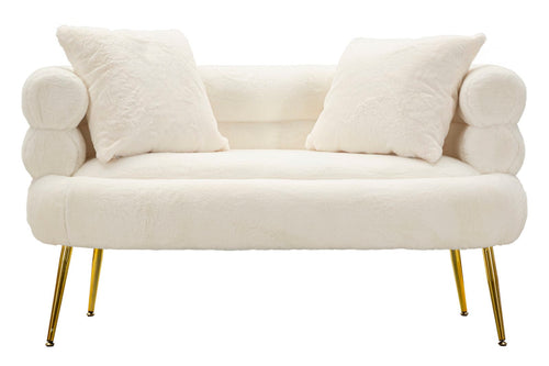Mauro Ferretti 2-zitsbank - 133x68x69 cm - wit