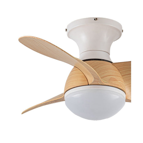 CristalRecord plafondventilator Epona - 1 lichts - 64  x 23   cm - wit hout - vtwonen shop