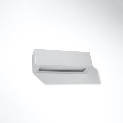 Sollux Lighting Wandlamp keramiek VEGA grijs - 32,5x9,5x9,5cm