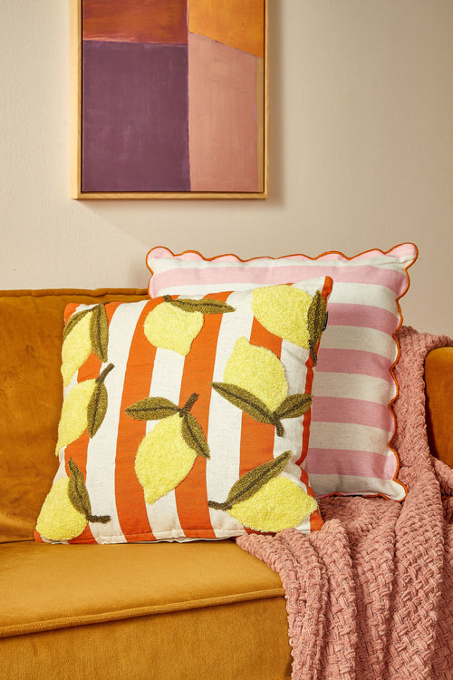 Luxe Sierkussen Fuchsia Oranje Met Franje 60x35 | Noenoes Decoraties Luxe Sierkussen Fuchsia Oranje Met Franje 60x35 | Noenoes Decoraties