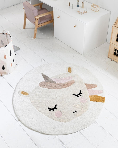 Petite Amélie Kindervloerkleed Lara - 100% Katoen -  ⌀ 100 cm