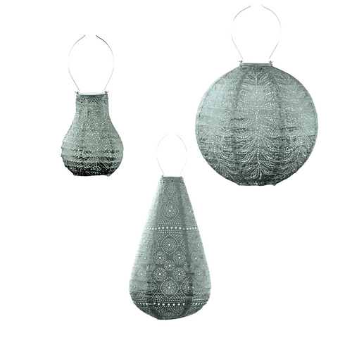 Lumiz solar lampion - groene set - 3 stuks - vtwonen shop