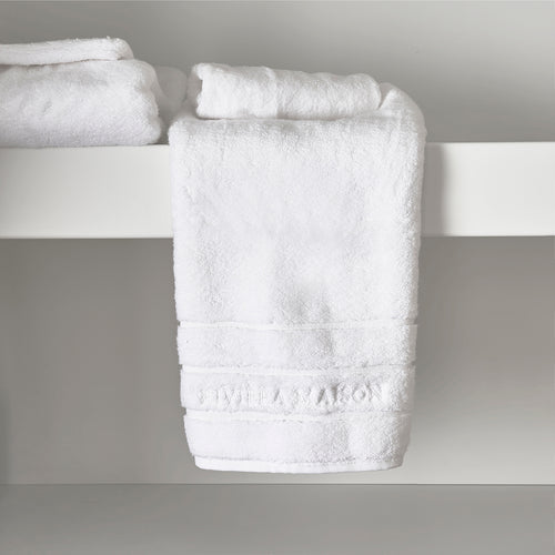 Rivièra Maison RM Hotel Towel white 100x50 - Katoen - Wit - vtwonen shop