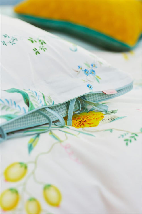 Pip Studio Fleur Grandeur dekbedovertrek - Lits-Jumeaux - 240x200/220 - Wit - vtwonen shop