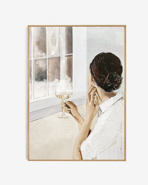 My Deer Art Shop - Art Print - Woman in the Window - Katoenpapier - 21 x 29,7 cm [A4] – limited edition of 250 - vtwonen shop