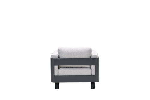 Realdo lounge fauteuil - carbon black - valley sand