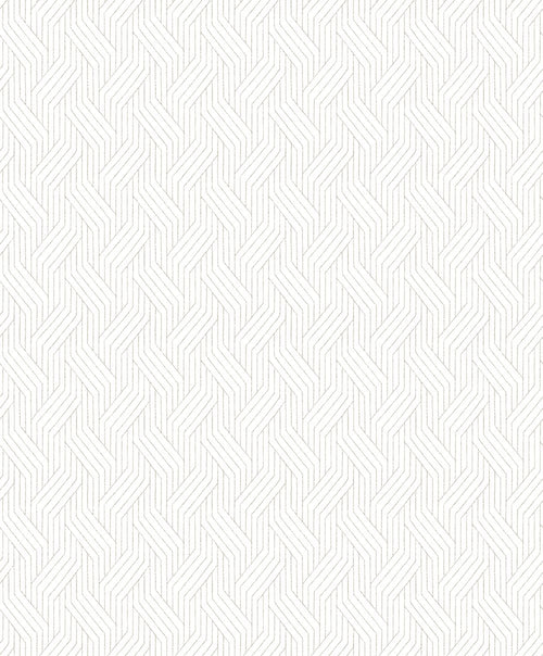 Masureel behang geometrische vormen wit - 53 cm x 10.05 m - 632104 - vtwonen shop