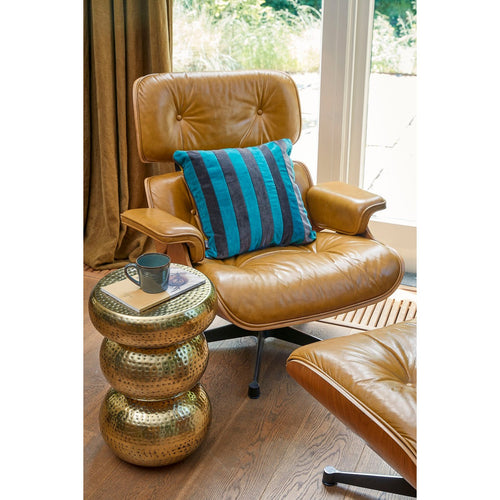In The Mood Collection Clair Sierkussen - L45 x B45 x H10 cm - Katoenfluweel - Groen, Grijs