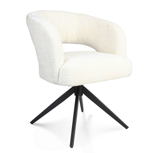 Starfurn Eetkamerstoel Demi - Off White/Zwart - Set van 2