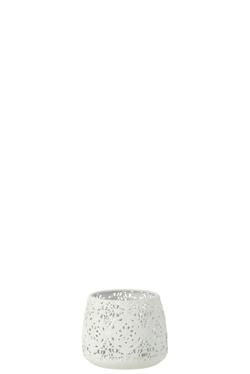 J-Line kaarshouder Oosters - metaal/glas - wit - small - 2 stuks - vtwonen shop