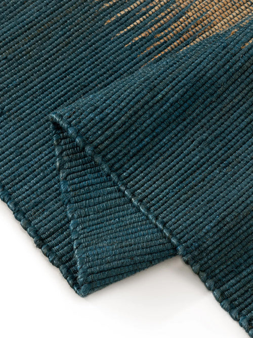 benuta jute vloerkleed Tulsi - blauw - 200x300 cm