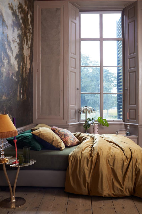 At Home by BeddingHouse Tender dekbedovertrek - Lits-Jumeaux - 240x200/220 - Goud - vtwonen shop