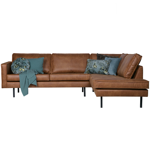 BePureHome hoekbank rechts Rodeo - Recycle Leer - Cognac - 85x266x86 - vtwonen shop