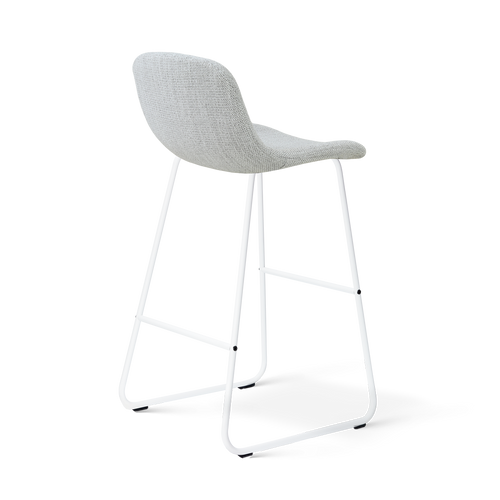 Nolon Nino-Mats barkruk grijs melange - wit onderstel - 75 cm