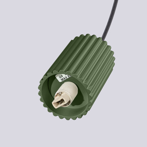 Sollux Lighting Hanglamp HALO 1 olijfgroen - 12x12x120cm