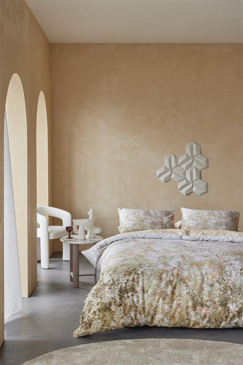 Kardol dekbedovertrek Floresence - 140x200/220 cm - naturel