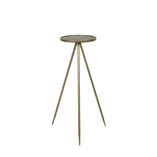Light & Living tafel  - goud - 35x35x98.5 cm