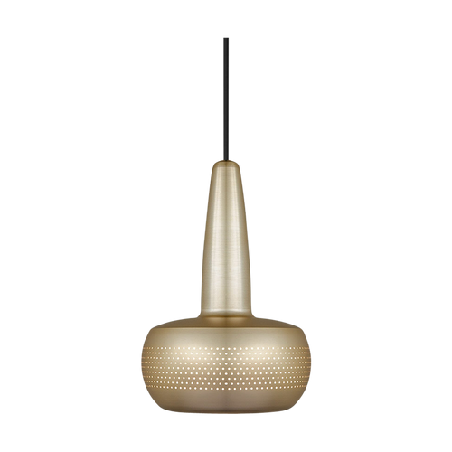 Umage Clava hanglamp brushed brass - met koordset zwart - Ø 21,5 cm - vtwonen shop