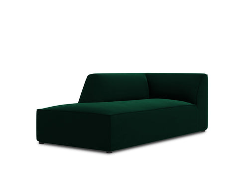 Micadoni - Linker meridiaan "Ruby" flueel, flessengroen - 180x93x69cm