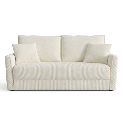 Sia Home - Rechte bank LUXO - Corduroy - Crème - 180cm