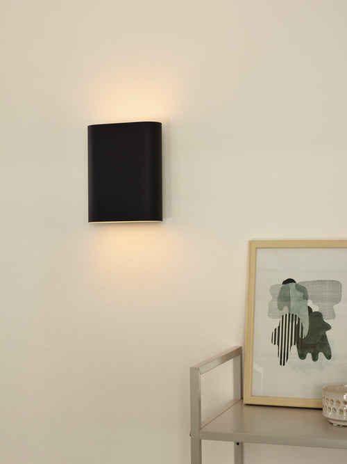 Lucide wandlamp OVALIS - 2xE14 - Zwart - vtwonen shop