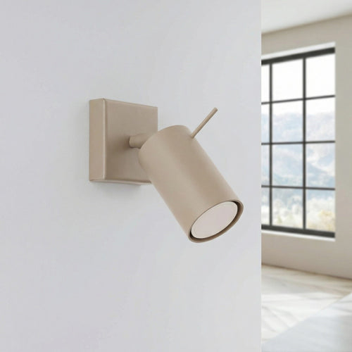 Sollux Lighting Wandlamp RING taupe - 8x16x8cm