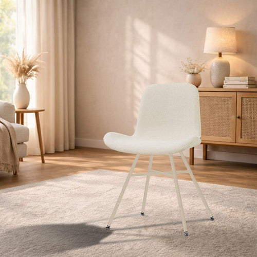Nolon Noa-Fé eetkamerstoel cottonbeige - beige onderstel