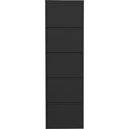 Kare Design Schoenenkast Caruso - zwart - 5 laden - vtwonen shop