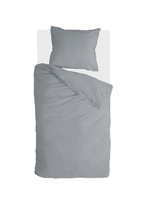Walra - Dekbedovertrek Vintage Cotton - 140x220 cm - Elephant Grey