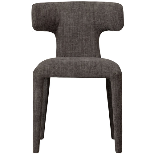 WOOOD eetkamerstoelen Permit - Polyester - Espresso - Set van 6